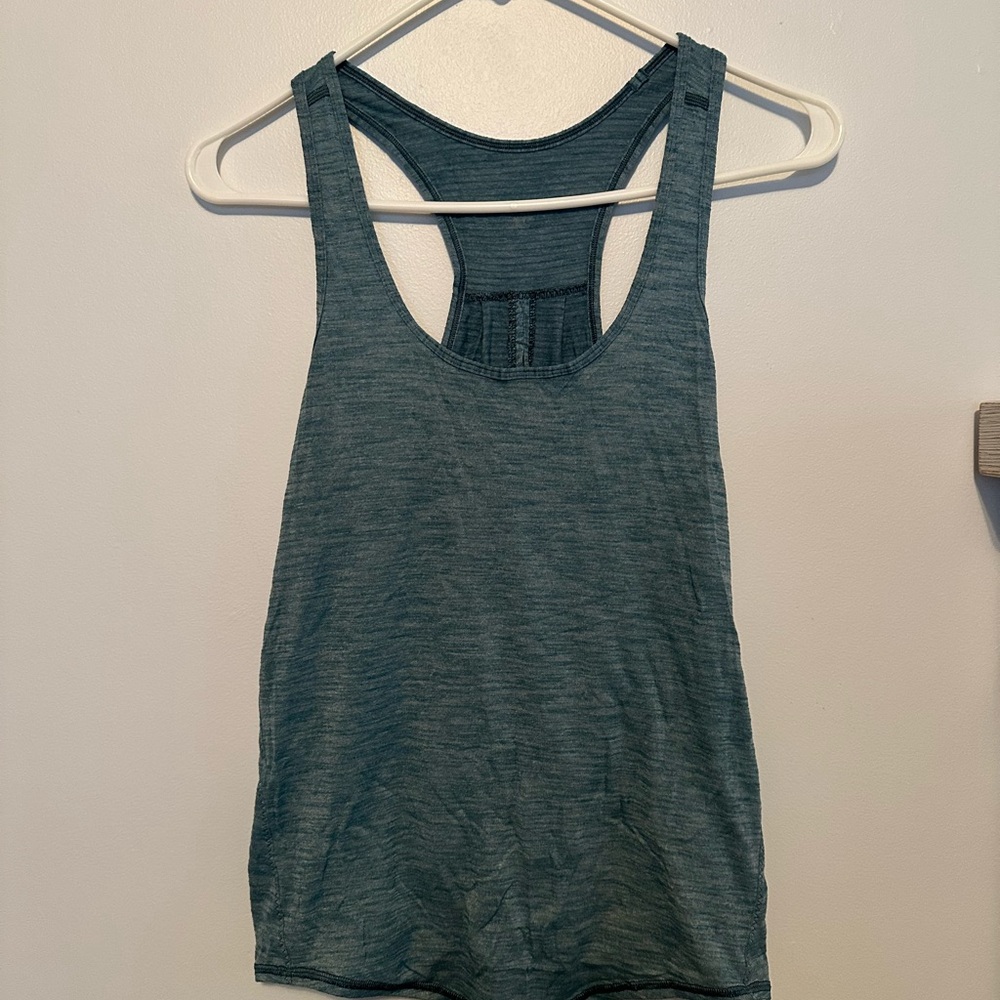 Lululemon Athletica Blue Sleeveless Tank Top